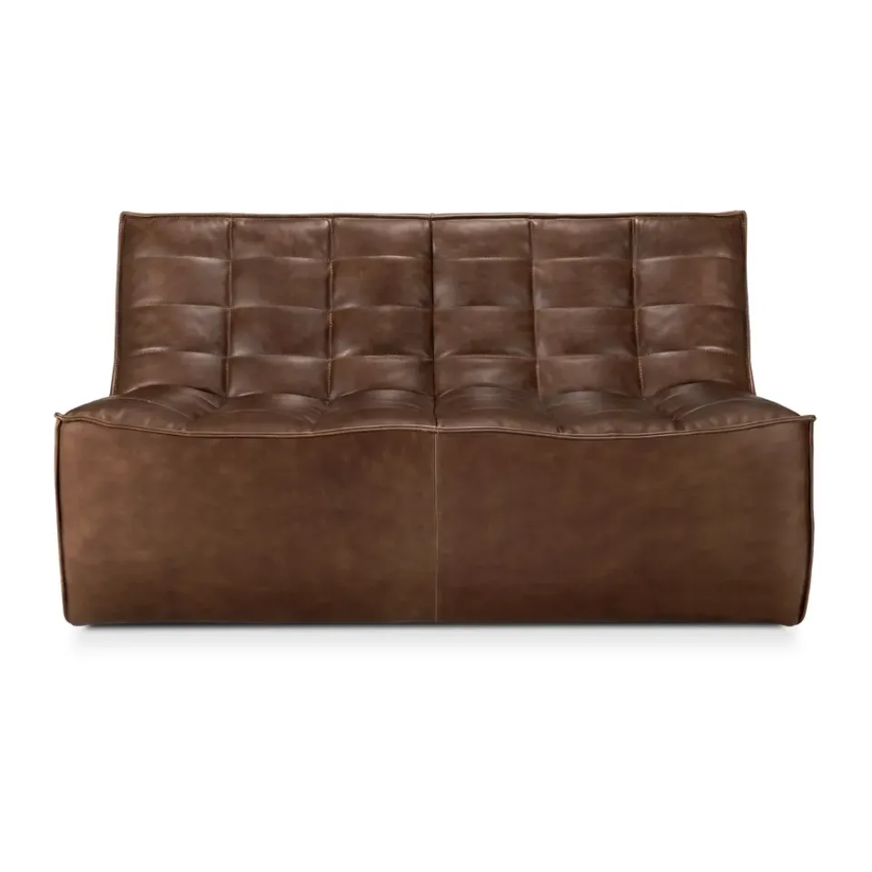 Sofá de 2 plazas N701, Cuero Chestnut*Ethnicraft Sale