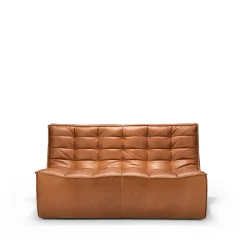 Sofá de 2 plazas N701, Cuero old saddle brown*Ethnicraft Sale