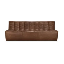 Sofá de 3 plazas N701, Piel Chestnut*Ethnicraft New