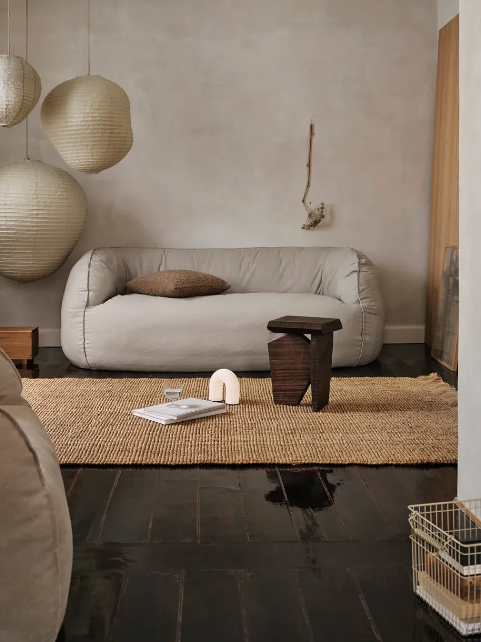 Sofá de 2 plazas Nesten, Natural*Ferm Living Outlet