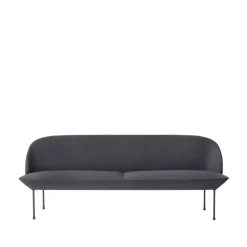 Sofá de 3 plazas Oslo, Steelcut 180-Dark grey*Muuto Hot