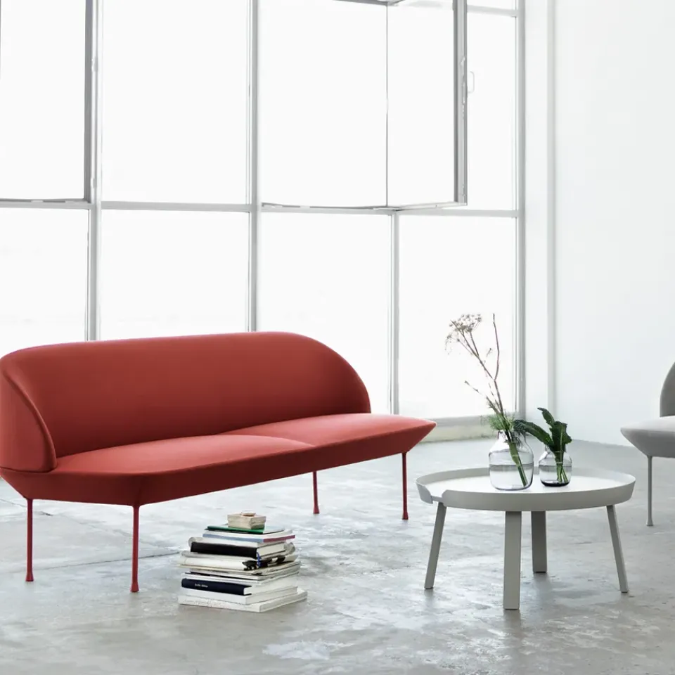 Sofá de 2 plazas Oslo, Steelcut 160-light grey*Muuto