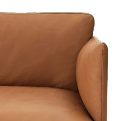 Sofá de 2 plazas Outline, Refine leather cognac-Black*Muuto Best