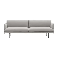 Sofá de 3 plazas Outline tela, Clay 12-Black*Muuto Outlet