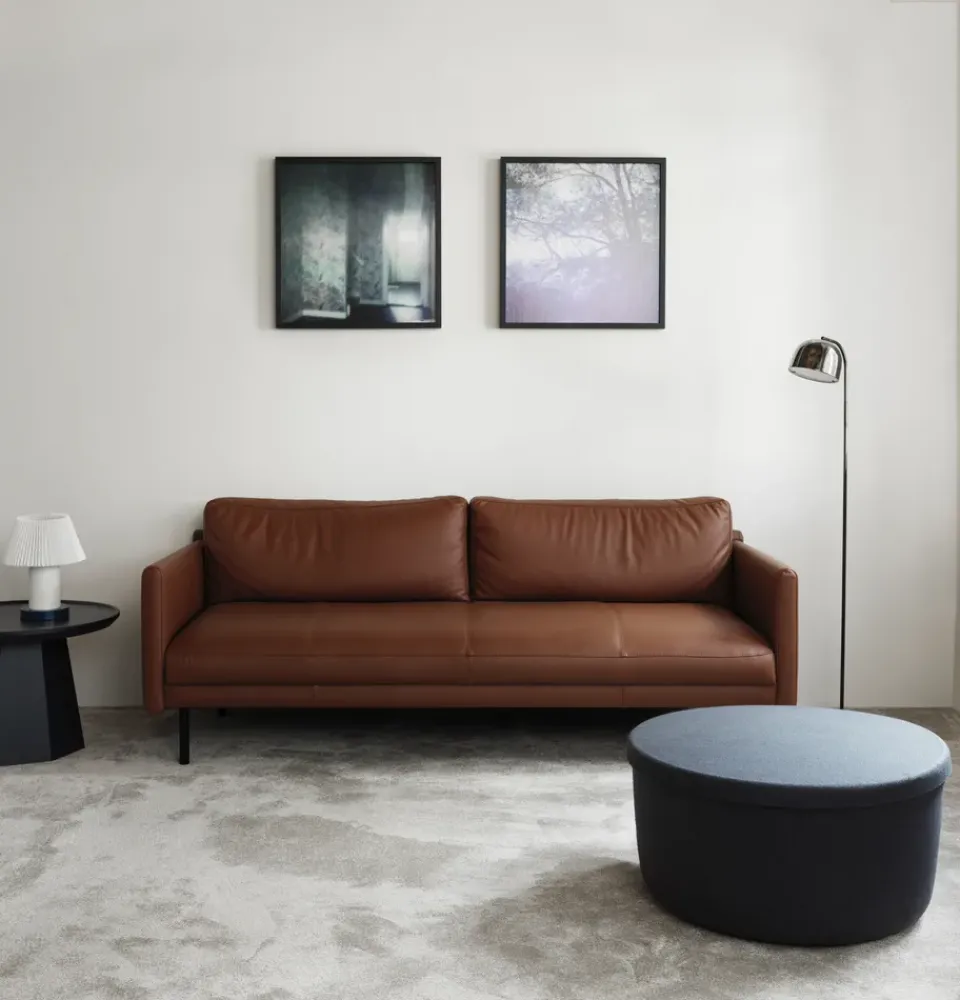Sofá de 3 plazas Rar, Omaha leather cognac*Normann Copenhagen Clearance