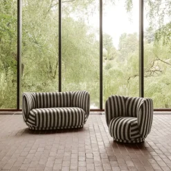 Sofá de 2 plazas Rico, Louisiana sand black*Ferm Living Sale