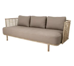 Sofá de 3 plazas Sense weave, AirTouch taupe*Cane-line Online