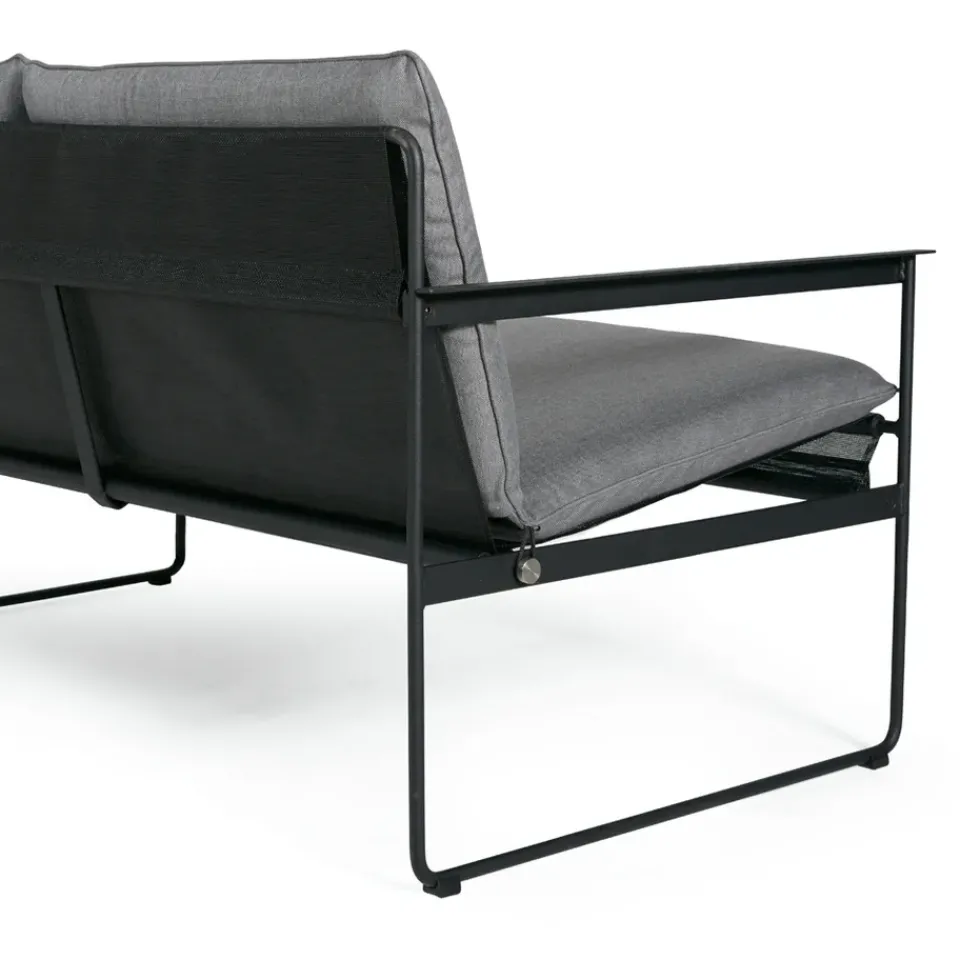 Sofá de 2 plazas Slow, Sunbrella -base de acero en color negro*SMD Design Hot