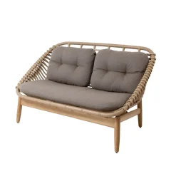 Sofá de 2 plazas String patas de teca, airtouch taupe*Cane-line Sale