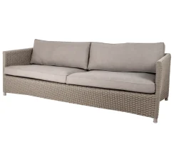 Sofá Diamond de 3 plazas soft rope, Natté taupe*Cane-line Hot