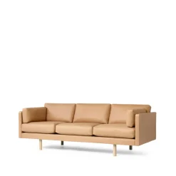 Sofá EJ220 2033 de 3 plazas, Cuero vegeta 90-roble*Fredericia Furniture Online