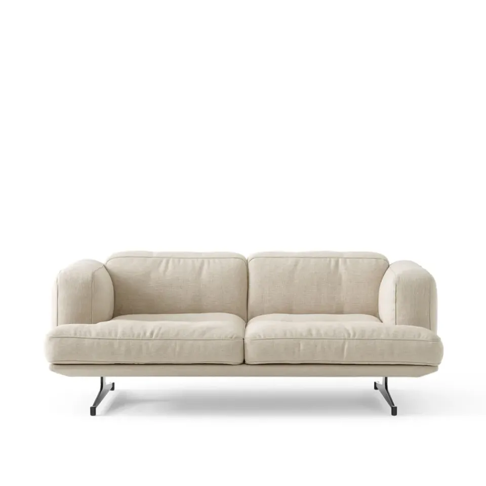 Sofá Inland AV22 2 plazas, Clay 0011-warm black*&Tradition