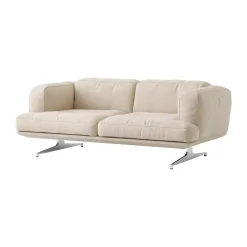 Sofá Inland AV22 2 plazas, Clay 0011-polished aluminium*&Tradition