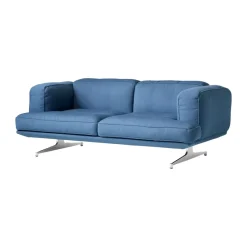 Sofá Inland AV22 2 plazas, Vidar 733-polished aluminium*&Tradition Best