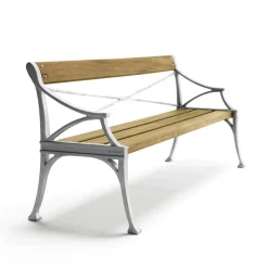 Sofá Lessebo, Roble aceitado, soporte de aluminio en bruto*Byarums bruk New