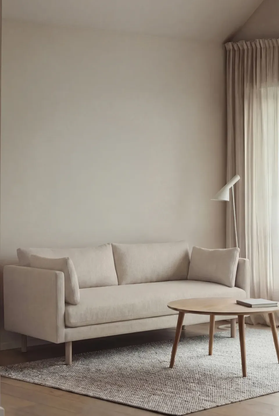Sofá Linnevik, Caleido 9600-roble blanco aceitado, 2 plazas*1898