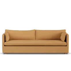 Sofá Linnevik, Jump honey 1959-roble blanco aceitado, 4 plazas, con faldón*1898 Hot