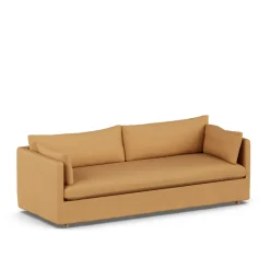 Sofá Linnevik, Jump honey 1959-roble blanco aceitado, 4 plazas, con faldón*1898 Hot