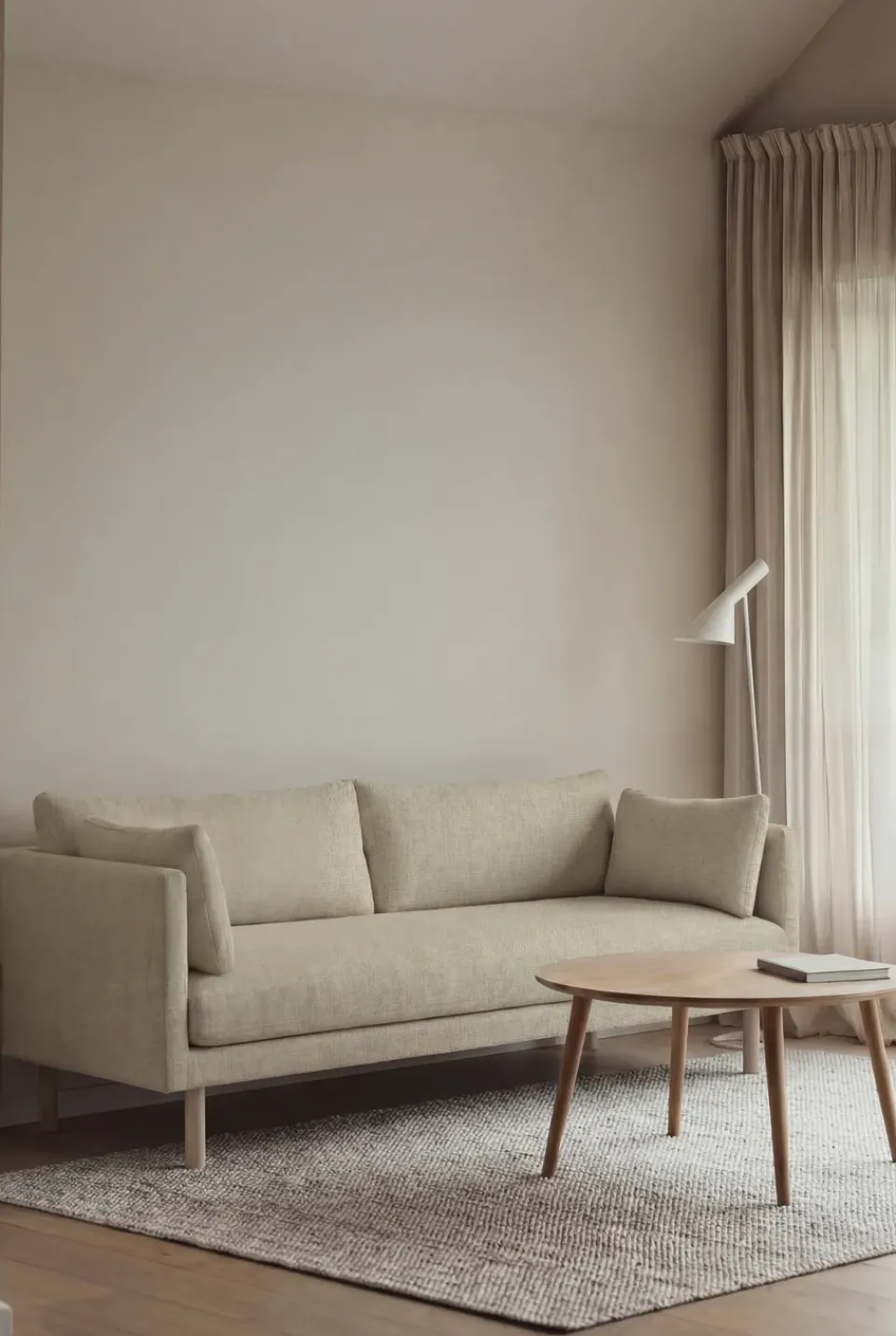 Sofá Linnevik, Luiza 3981-roble blanco aceitado, 3 plazas*1898 Clearance