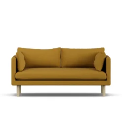 Sofá Linnevik, Luiza Mustard 3972-roble blanco aceitado, 2 plazas*1898