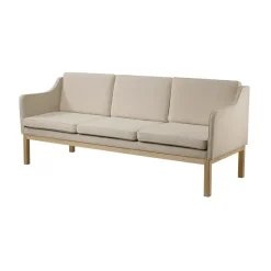 Sofá MK46 Mogens Koch de 3 plazas, Roble lacado- 90*FDB Møbler Clearance