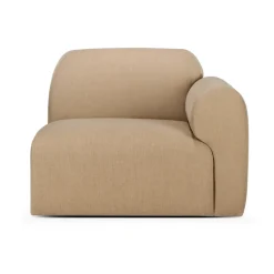 Sofá modular Bulky, módulo terminal con reposabrazos izquierdo, Sepia claro*Ethnicraft Sale