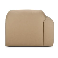 Sofá modular Bulky, módulo terminal con reposabrazos derecho, Sepia claro*Ethnicraft Sale