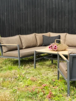 Sofá modular Cap, Antracita-marrón, 6 plazas*Brafab Hot