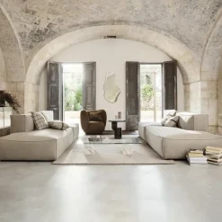 Sofá modular Catena, Tela cotton linen natural, connect corner 200*Ferm Living New