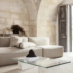 Sofá modular Catena, Tela cotton linen natural, connect corner 200*Ferm Living New