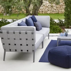Sofá modular Conic, Airtouch light grey-derecha-incl. cojines*Cane-line New