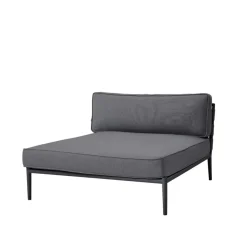 Sofá modular Conic, Airtouch grey, diván, incl. cojines*Cane-line Sale