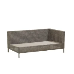 Sofá modular Connect, 2 plazas taupe, izquierdo*Cane-line New