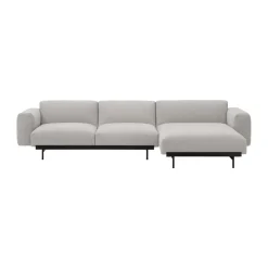 Sofá modular de 3 plazas In Situ configuración 6, Clay 12-Black*Muuto Discount