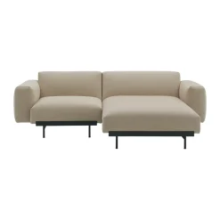 Sofá modular de 2 plazas In Situ configuración 4, Ecriture 240-Black*Muuto Best