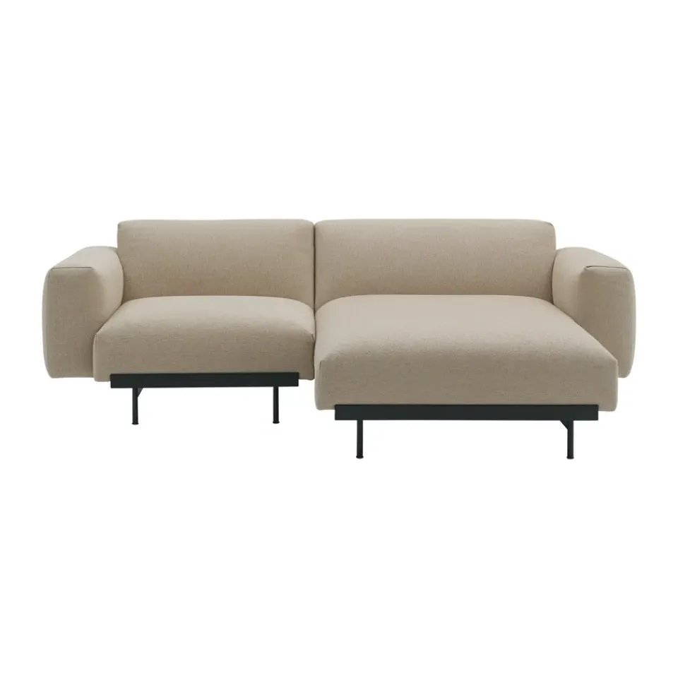 Sofá modular de 2 plazas In Situ configuración 4, Ecriture 240-Black*Muuto Best