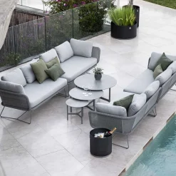 Sofá modular Horizon, Natté light grey, izquierda*Cane-line Hot