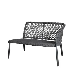 Sofá modular Ocean, Dark grey, izquierdo*Cane-line Hot