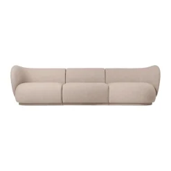 Sofá modular Rico con reposabrazos L (izquierda), Soft Bouclé, Natural*Ferm Living Hot