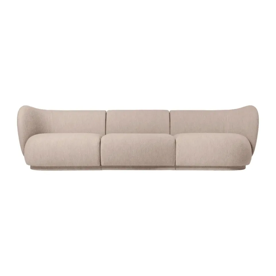 Sofá modular Rico con reposabrazos L (izquierda), Soft Bouclé, Natural*Ferm Living Hot