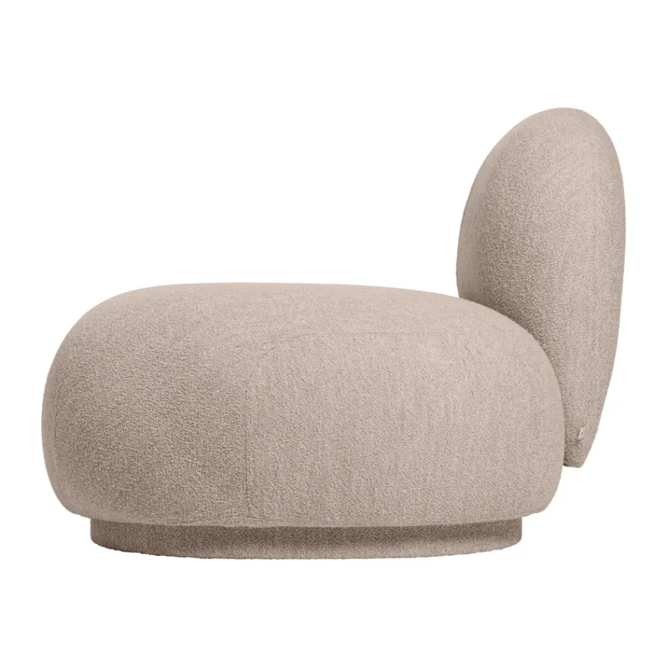 Sofá modular Rico open R (derecha), Soft bouclé-natural*Ferm Living Outlet