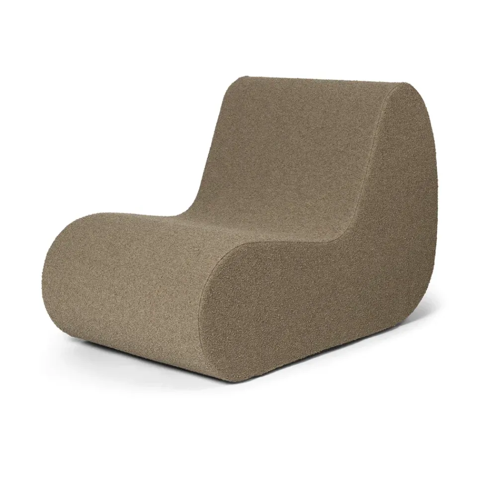 Sofá modular Rouli center module pure bouclé, Sand*Ferm Living