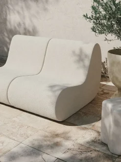 Sofá modular Rouli center module pure bouclé, Off-white*Ferm Living Online