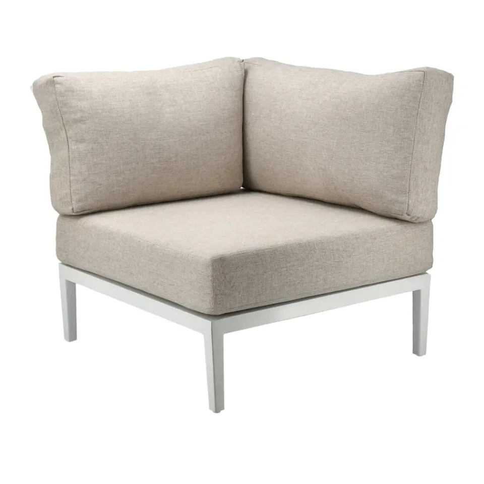 Sofá modular Santander módulo de esquina, Blanco-beige*1898