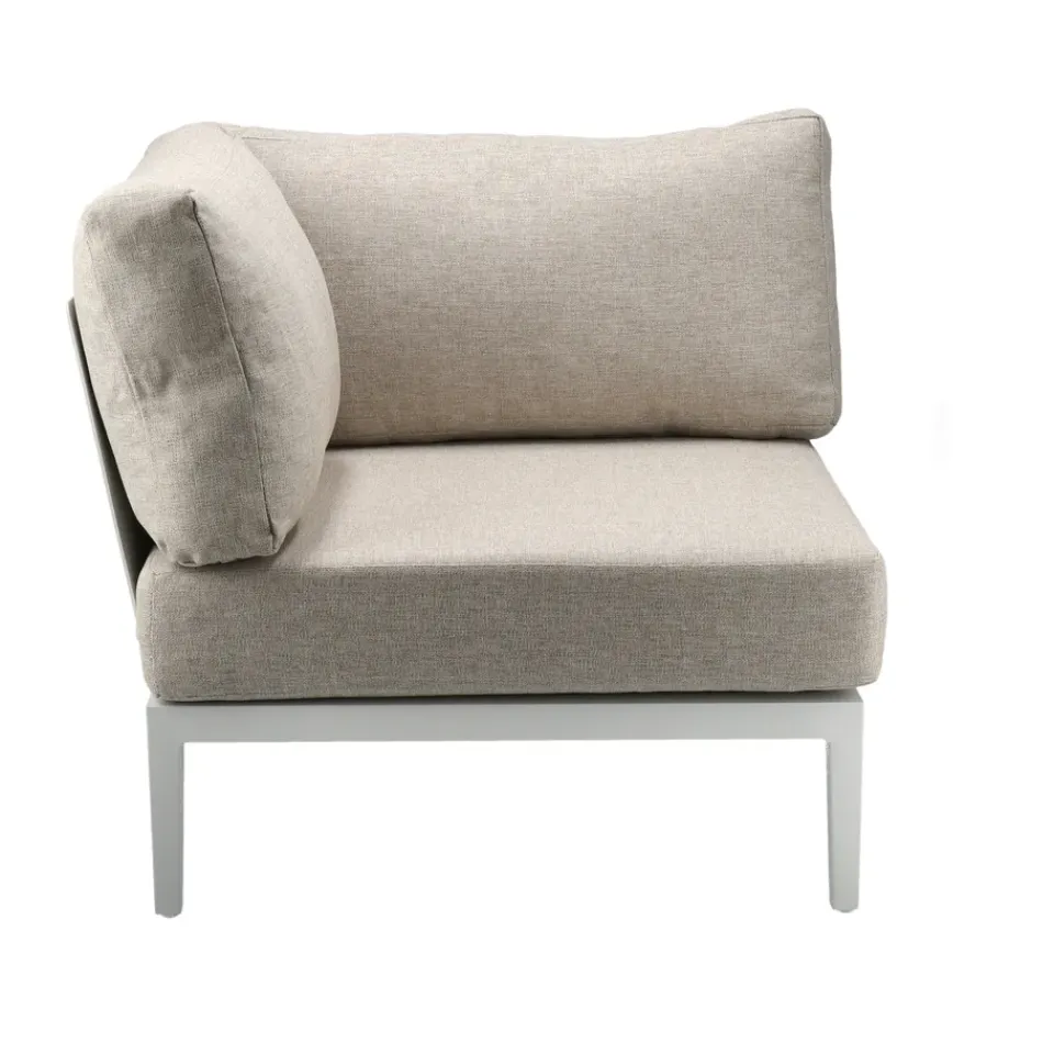 Sofá modular Santander módulo de esquina, Blanco-beige*1898
