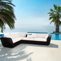 Sofá modular Savannah, Black, sencillo*Cane-line Online