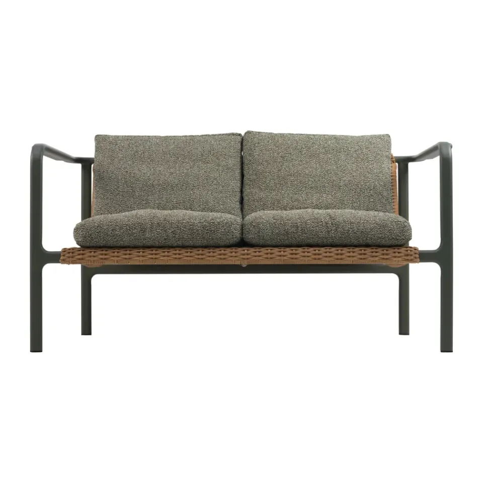 Sofá Motty, Nordic green-teddy , 2 plazas*Brafab Outlet