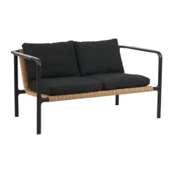 Sofá Motty, Svart-teddy black, 2 plazas*Brafab Clearance
