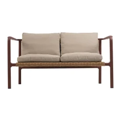 Sofá Motty, Zin red-teddy beige, 2 plazas*Brafab Hot