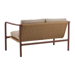 Sofá Motty, Zin red-teddy beige, 2 plazas*Brafab Hot